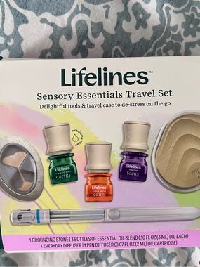 Lifelines Sensory Essentials Travel Set NEW (Energy, Calm, Focus)